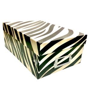 Tidy Ordonnez Zebra Print Memory Box
